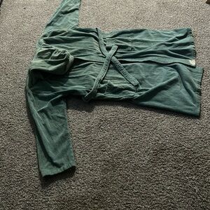 Green Hooded Bathrobe